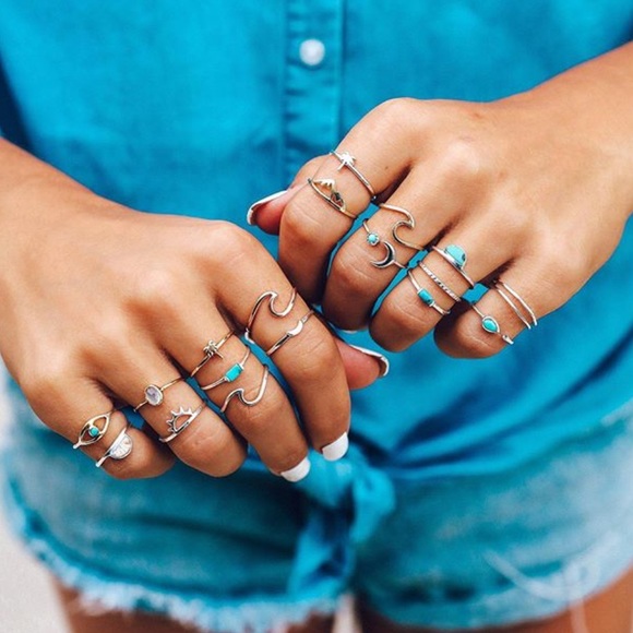 Ride The Waves Wave Ring Silver Size 6-11 - Picture 7 of 7